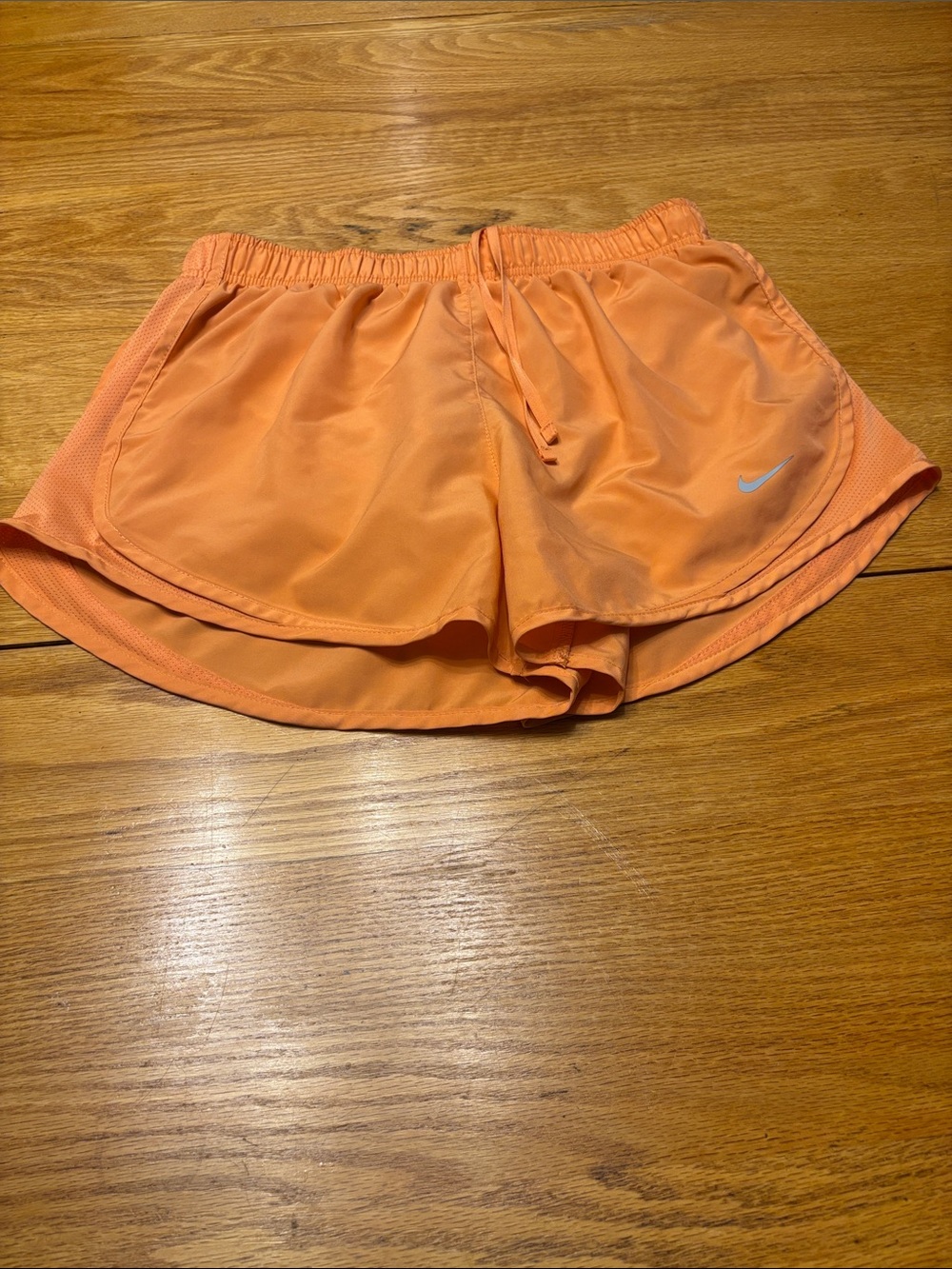 Nike Orange Women’s Athletic Shorts with Black Leggings and Top - Picture 10 of 12